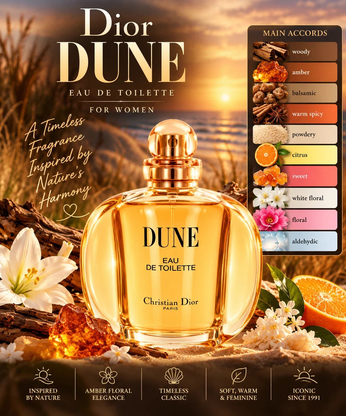 Dior Dune EDT for Women 100ml | New in Box Perfume