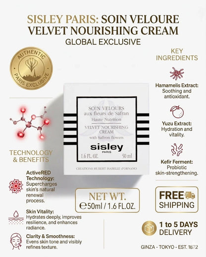 Sisley Velvet Nourishing Cream 50ml | Saffron Flower